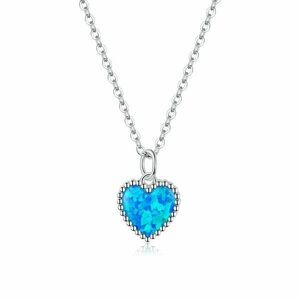 Colier din argint Silver Blue Heart imagine