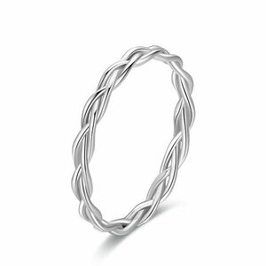 Inel din argint Simple Chain Band imagine