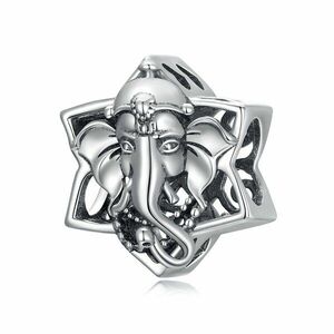 Talisman de argint Starry Ganesha imagine