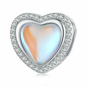Talisman din argint Lucky Color Crystal Heart imagine