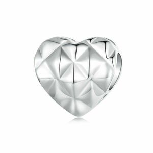 Talisman din argint Sculpted Heart imagine
