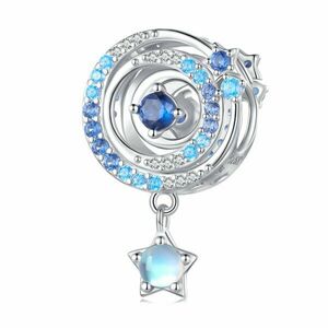 Talisman din argint Blue Sparkling Star imagine