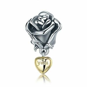 Talisman din argint Trandafir cu Dragoste imagine
