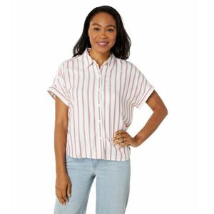 Imbracaminte Femei Tommy Jeans Short Sleeve Shirt Stapler StripeRed Multi imagine