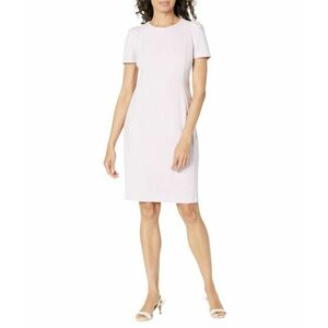 Imbracaminte Femei Calvin Klein Scuba Crepe Sheath Dress with Tulip Sleeve Cherry Blossom 1 imagine