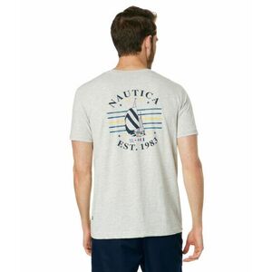 Imbracaminte Barbati Nautica Sustainably Crafted Heritage Sailing Graphic T-Shirt Grey Heather imagine