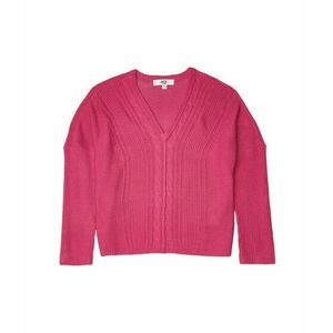 Imbracaminte Femei Steve Madden Dolman Cable Sweater Hot Pink imagine