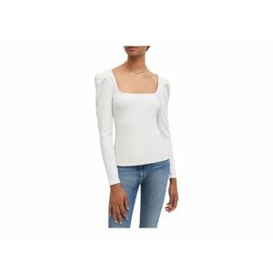 Imbracaminte Femei 7 For All Mankind Long Sleeve Square Neck Ivory imagine