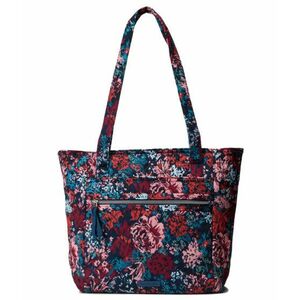 Genti Femei Vera Bradley Performance Twill Small Vera Tote Cabbage Rose Cabernet imagine