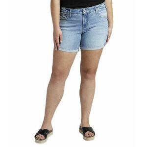 Imbracaminte Femei Silver Jeans Co Plus Size Boyfriend Shorts W53623EAF172 Indigo imagine