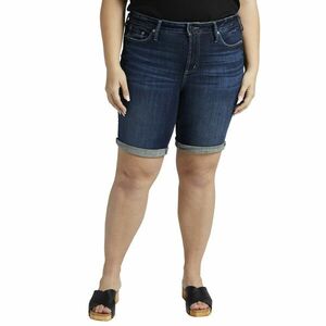 Imbracaminte Femei Silver Jeans Co Plus Size Suki Bermuda W53943SCV399 Indigo imagine