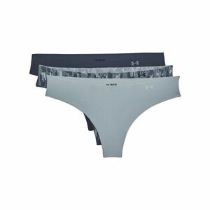 Imbracaminte Femei Under Armour Pure Stretch Thong 3-Pack Downpour GrayHarbor BlueWhite imagine