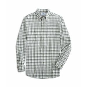 Imbracaminte Barbati Southern Tide Long Sleeve IC Flannel Chipely Plaid Heather Sport Shirt Heather Shadow Grey imagine