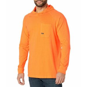 Imbracaminte Barbati Ariat Rebar Cotton Strong Hooded T-Shirt Bright Orange imagine