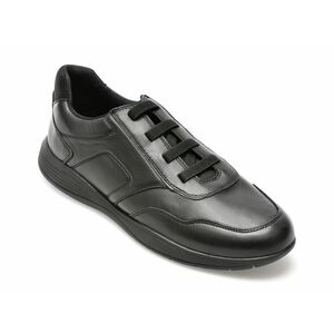 Pantofi GEOX negri, U45BXE, din piele naturala imagine