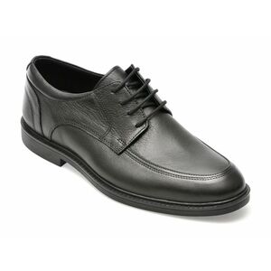 Pantofi casual OTTER negri, 51535, din piele naturala imagine