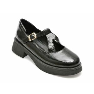 Pantofi MOLLY BESSA negri, 3033, din piele naturala lacuita imagine