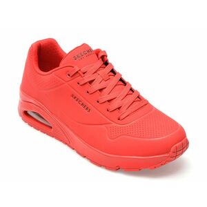 Pantofi sport SKECHERS rosii, UNO, din piele ecologica imagine