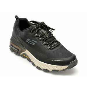 Pantofi sport SKECHERS negri, MAX PROTECT, din material textil si piele ecologica imagine