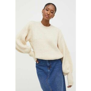 Answear Lab pulover femei, culoarea bej, călduros imagine