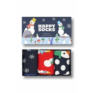 Happy Socks sosete Snowman Socks Gift Set 3-pack imagine