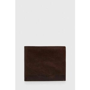 U.S. Polo Assn. portofel de piele barbati, culoarea maro imagine