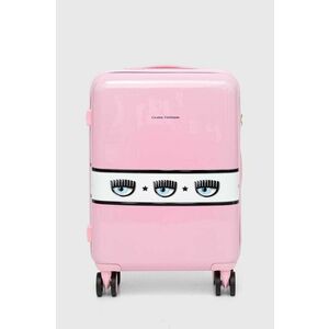 Chiara Ferragni valiza culoarea roz imagine