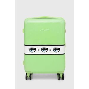 Chiara Ferragni valiza culoarea verde imagine