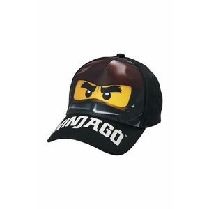 Lego șapcă din bumbac pentru copii culoarea negru, cu imprimeu imagine