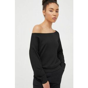 Dkny bluza femei, culoarea negru, neted imagine
