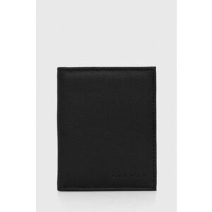 Sisley portofel de piele barbati, culoarea negru imagine