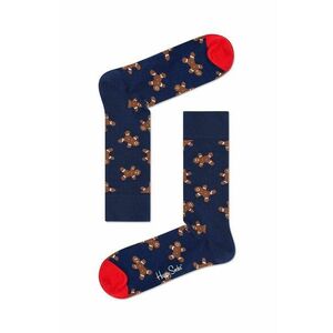 Happy Socks sosete Holiday Singles Gingerbread culoarea albastru marin imagine