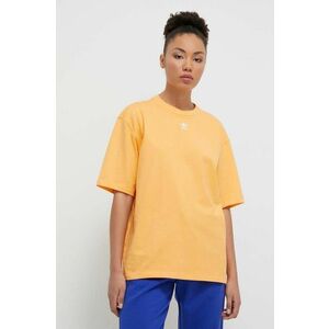 adidas Originals tricou din bumbac femei, culoarea portocaliu IR5933 imagine
