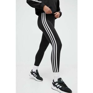 adidas Originals colanți 3-Stripe Leggings femei, culoarea negru, cu imprimeu, IP2968 imagine