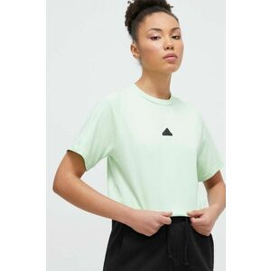 adidas tricou Z.N.E femei, culoarea verde IS3921 imagine