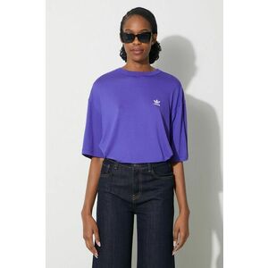 adidas Originals tricou Trefoil Tee femei, culoarea violet, IR8065 imagine