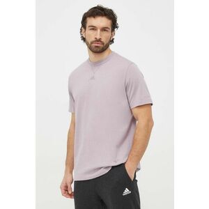 adidas tricou din bumbac bărbați, culoarea violet, cu imprimeu IR5267 imagine