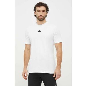adidas tricou din bumbac bărbați, culoarea alb, cu imprimeu IS2854 imagine