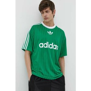 adidas Originals tricou bărbați, culoarea verde, cu imprimeu IM9457 imagine