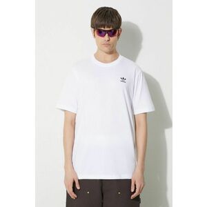 adidas Originals tricou din bumbac Essential Tee bărbați, culoarea alb, cu imprimeu, IR9691 imagine
