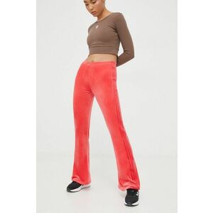 adidas Originals pantaloni de trening din velur culoarea roz, cu imprimeu IT7563 imagine