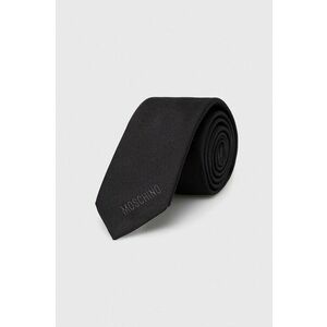 Moschino cravata de matase culoarea negru imagine