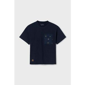 Mayoral tricou de bumbac pentru copii culoarea albastru marin, cu imprimeu imagine