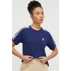 adidas Originals tricou femei, culoarea bleumarin IR8053 imagine