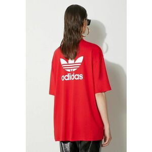 adidas Originals tricou Trefoil Tee femei, culoarea roșu, IR8069 imagine