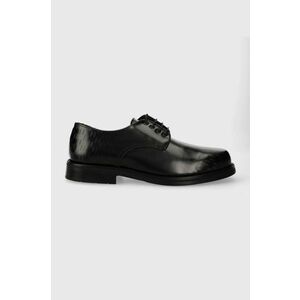 Karl Lagerfeld pantofi de piele KRAFTMAN barbati, culoarea negru, KL11423A imagine