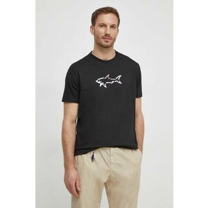 Paul&Shark tricou din bumbac barbati, culoarea negru, cu imprimeu imagine