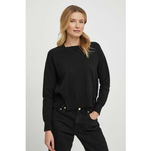 Sisley pulover femei, culoarea negru, light imagine