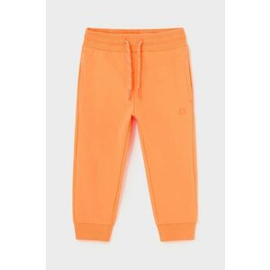 Mayoral pantaloni de trening pentru copii culoarea portocaliu, neted imagine