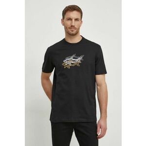 Paul&Shark tricou din bumbac barbati, culoarea negru, cu imprimeu imagine
